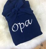 Wafelstof Badjas met Sjaalkraag